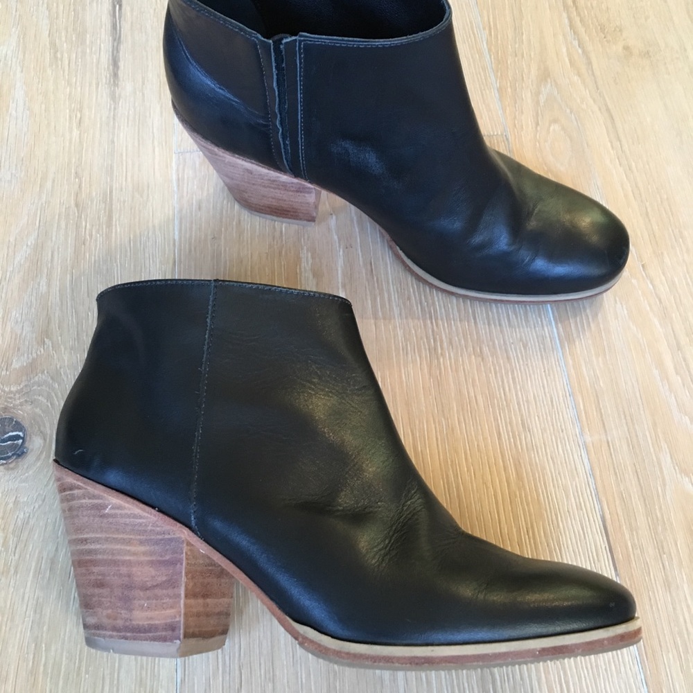Rachel Comey Mars bootie in black leather Sz 6.5